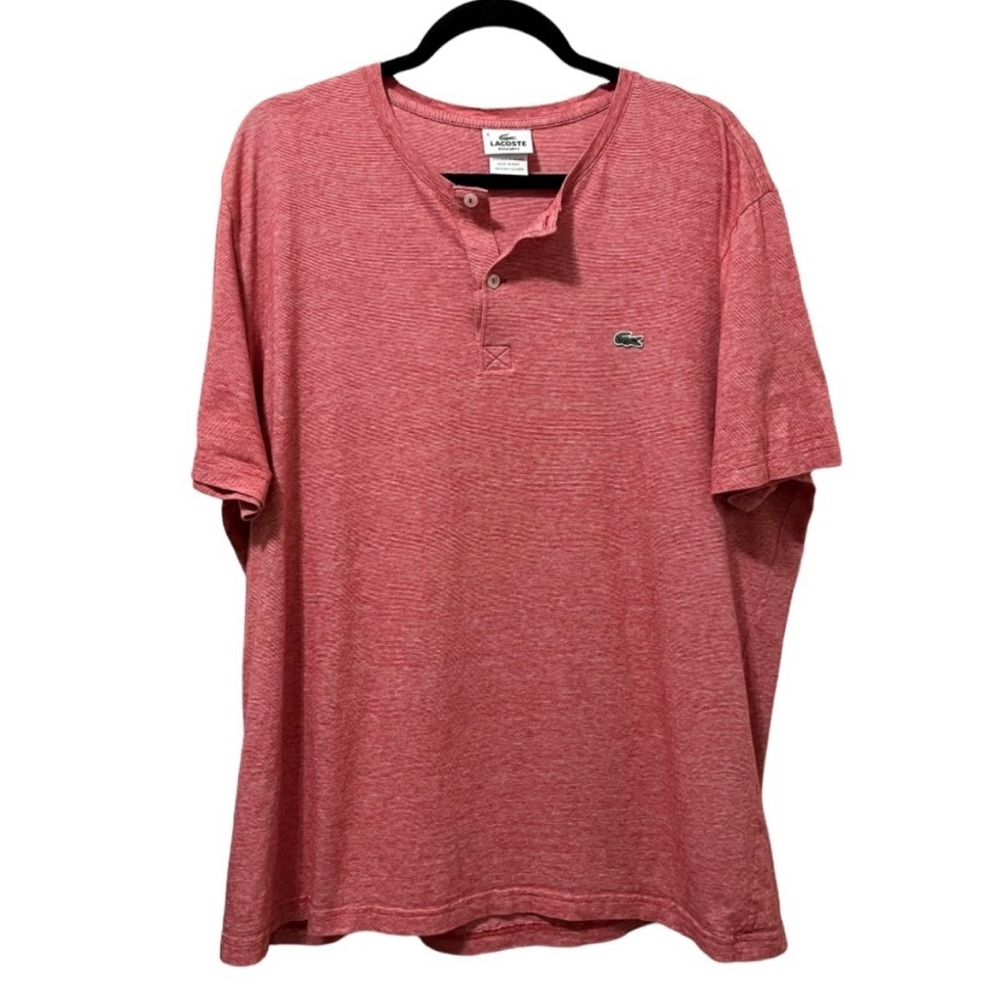 Lacoste Men's Casual Red Button Down Shirt